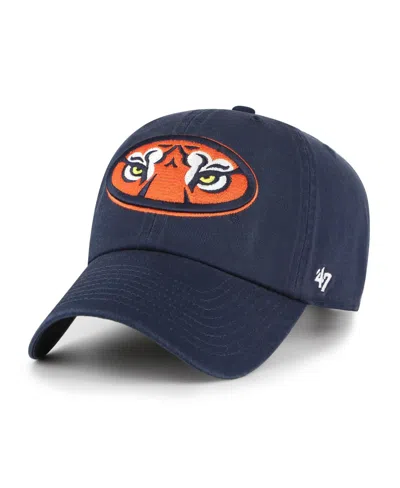 47 Brand Men's Navy Auburn Tigers Clean Up Adjustable Hat In Blue