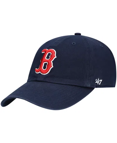 47 Brand 47 Mlb Boston Red Sox Clean Up Cap In Blue