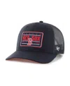 47 Brand Men's Navy Boston Red Sox Hardline Trucker Adjustable Hat In Navy