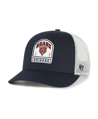 47 Brand Men's Navy Chicago Bears Headstone Trucker Adjustable Hat