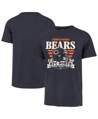 47 Brand Men's Navy Chicago Bears Stripe Splash Franklin Throwback T-shirt In Blue