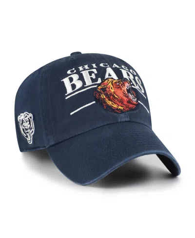 47 Brand Men's Navy Chicago Bears Throwback Graphic Clean Up Adjustable Hat