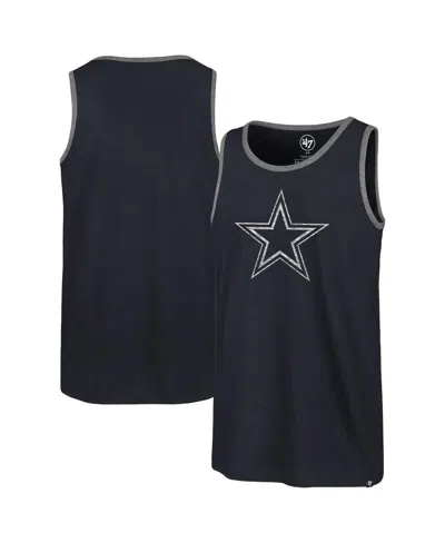 47 Brand Men's Navy Dallas Cowboys Premier Franklin Tank Top In Black