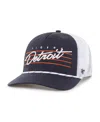 47 Brand Men's Navy Detroit Tigers Brrr Downburst Mesh Hitch Adjustable Hat In Blue