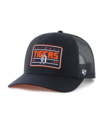 47 Brand Men's Navy Detroit Tigers Hardline Trucker Adjustable Hat In Blue