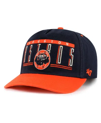 47 Brand Men's Navy Houston Astros Double Headed Baseline Hitch Adjustable Hat