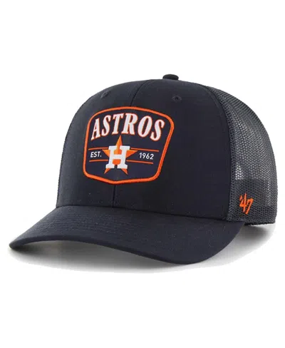 47 Brand Men's Navy Houston Astros Squad Trucker Adjustable Hat In Blue