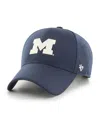 47 Brand Men's Navy Michigan Wolverines Forward Vent Mvp Adjustable Hat In Navy