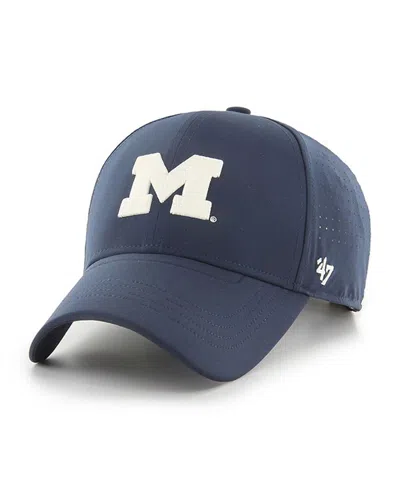 47 Brand Men's Navy Michigan Wolverines Forward Vent Mvp Adjustable Hat