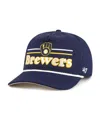 47 Brand Men's Navy Milwaukee Brewers Campscape Hitch Adjustable Hat In Navy