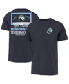 47 Brand Men's Navy Minnesota Timberwolves City Edition Backboard T-shirt In Black