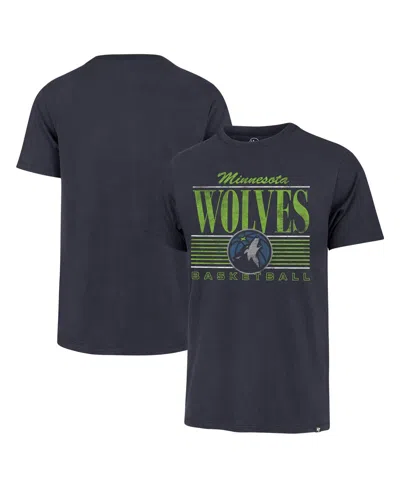 47 Brand Men's Navy Minnesota Timberwolves Remix Franklin T-shirt