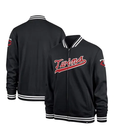 47 Brand Men's Navy Minnesota Twins Wax Pack Pro Camden Full-zip Track Jacket