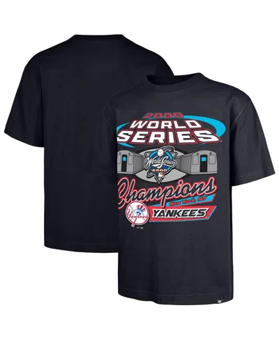 47 Brand Men's Navy New York Yankees 2000 World Series S Showcase Foundation T-shirt In Black