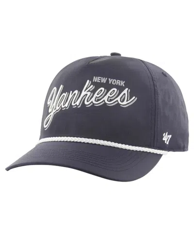 47 Brand Men's Navy New York Yankees Fairway Hitch Adjustable Hat In Gray