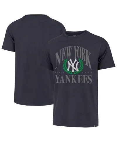 47 Brand Men's Navy New York Yankees Pitchout Franklin T-shirt In Gray