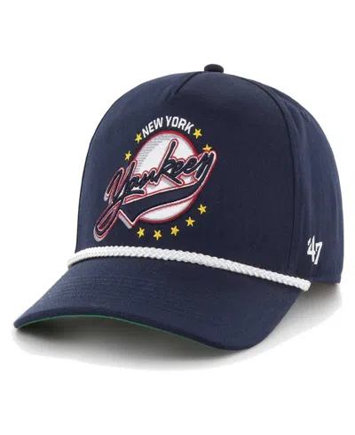 47 Brand Men's Navy New York Yankees Wax Pack Collection Premier Hitch Adjustable Hat In Blue
