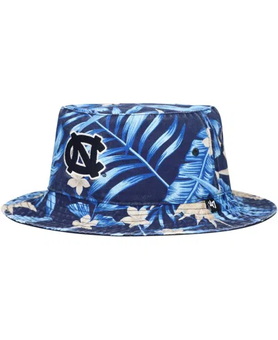 47 Brand Men's Navy North Carolina Tar Heels Tropicalia Bucket Hat In Blue
