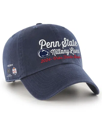 47 Brand Men's Navy Penn State Nittany Lions College Football Playoff 2024 Fiesta Bowl Clean Up Adjustable Ha