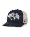 47 Brand Men's Navy Penn State Nittany Lions Pomona Mesh Hitch Adjustable Trucker Hat In Blue