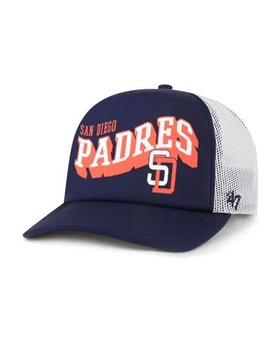 47 Brand Men's Navy San Diego Padres Meander Foam Trucker Snapback Hat In Multi