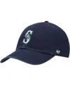 47 Brand Men's Navy Seattle Mariners Clean Up Adjustable Hat In Navy
