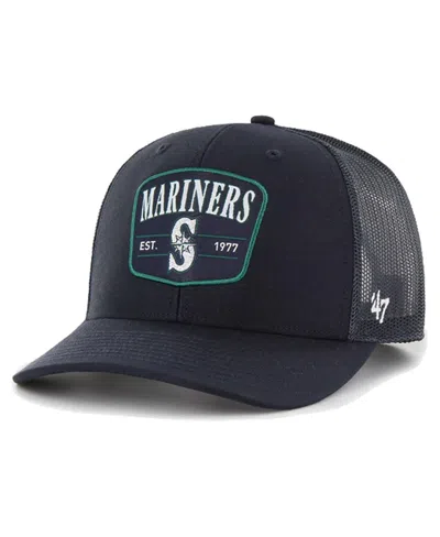 47 Brand Men's Navy Seattle Mariners Squad Trucker Adjustable Hat In Blue