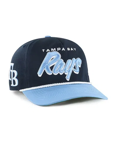 47 Brand Men's Navy Tampa Bay Rays Drop Shadow Rope Hitch Adjustable Hat