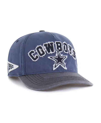 47 Brand Men's Navy/charcoal Dallas Cowboys Well-worn Calderwood Hitch Adjustable Hat In Navy,charcoal