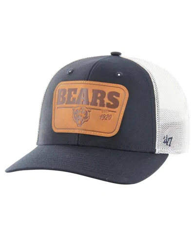 47 Brand Men's Navy/white Chicago Bears Thrash Trophy Flex Hat In Navy,white