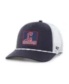 47 Brand Men's Navy/white Cleveland Guardians Scratch Adjustable Trucker Hat