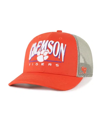 47 Brand Men's Orange Clemson Tigers Arid Adjustable Trucker Hat