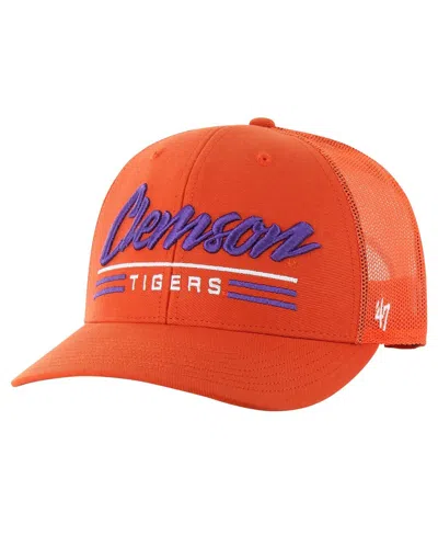 47 Brand Men's Orange Clemson Tigers Garner Trucker Adjustable Hat
