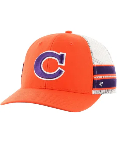 47 Brand Men's Orange Clemson Tigers Straight Eight Adjustable Trucker Hat