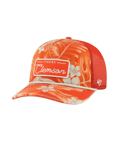 47 Brand Men's Orange Clemson Tigers Tropicalia Hitch Adjustable Hat