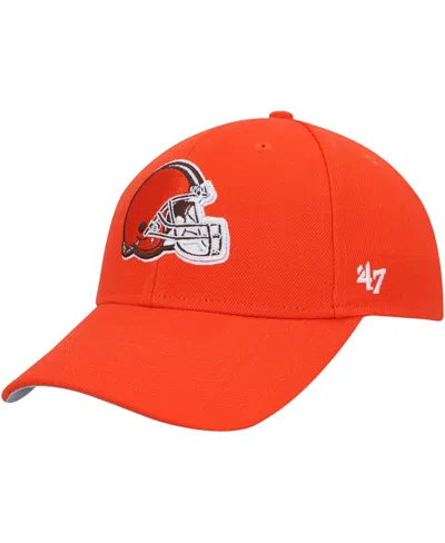 47 Brand Men's Orange Cleveland Browns Mvp Adjustable Hat