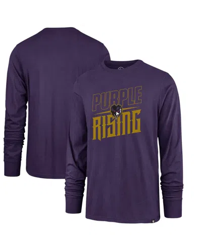 47 Brand Men's Purple Baltimore Ravens Purple Rising Super Rival Long Sleeve T-shirt