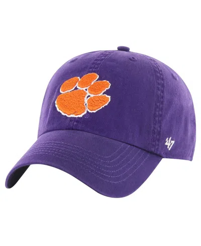 47 Brand Men's Purple Clemson Tigers Classic Franchise Legacy Fitted Hat