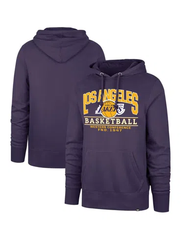 47 Brand Men's Purple Los Angeles Lakers Big Tall Good Call Headline Pullover Hoodie