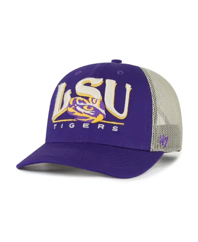 47 Brand Men's Purple Lsu Tigers Arid Adjustable Trucker Hat