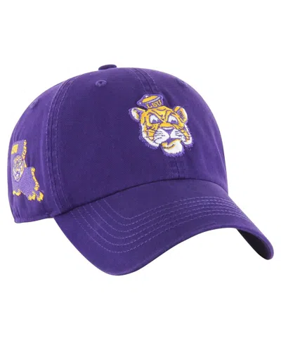 47 Brand Men's Purple Lsu Tigers Vintage Sure Shot Franchise Fitted Hat