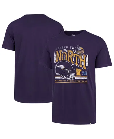 47 Brand Men's Purple Minnesota Vikings Regional Super Rival T-shirt In Black
