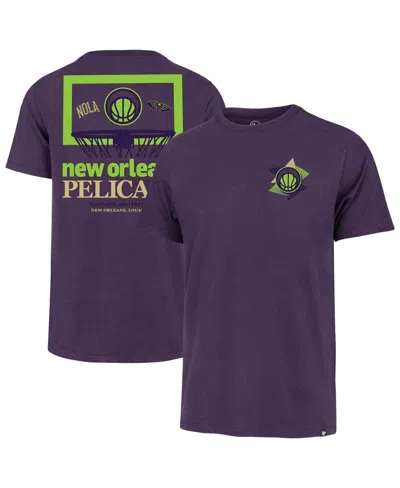 47 Brand Men's Purple New Orleans Pelicans City Edition Backboard T-shirt
