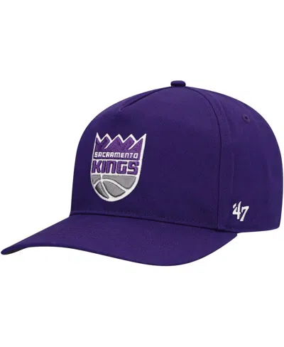 47 Brand Men's Purple Sacramento Kings Core Logo Hitch Adjustable Hat