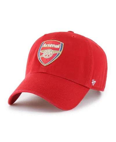 47 Brand Men's Red Arsenal Clean Up Adjustable Hat