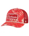 47 Brand Men's Red Chicago Blackhawks Tropicalia Allover Print Trucker Adjustable Hat In Red