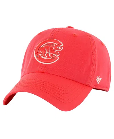 47 Brand Men's Red Chicago Cubs Classic Franchise Fitted Hat