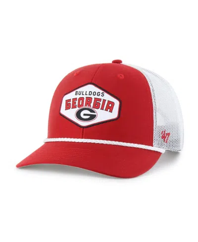 47 Brand Men's Red Georgia Bulldogs Ace Out Rope Adjustable Trucker Hat