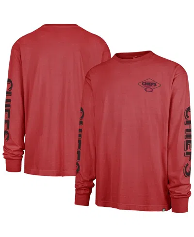 47 Brand Men's Red Kansas City Chiefs Cairn Ravine Foundation Long Sleeve T-shirt