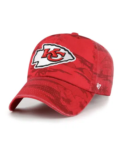 47 Brand Men's Red Kansas City Chiefs Fiji Clean Up Adjustable Hat